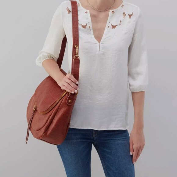 Hobo International Fern Convertible Shoulder/Crossbody CR Brandy NWT - Picture 4 of 5